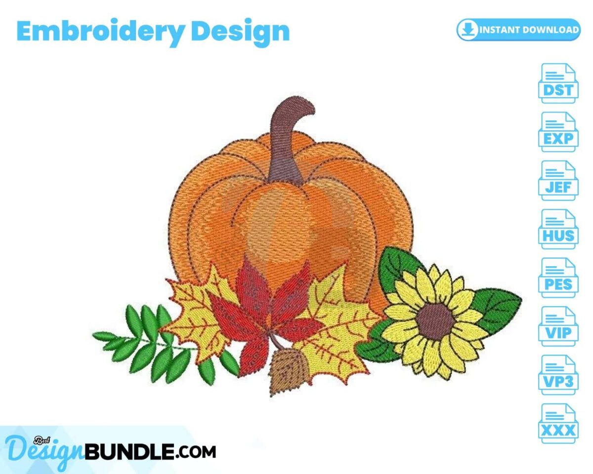 pumpkin-with-autumn-leaves-embroidery-design