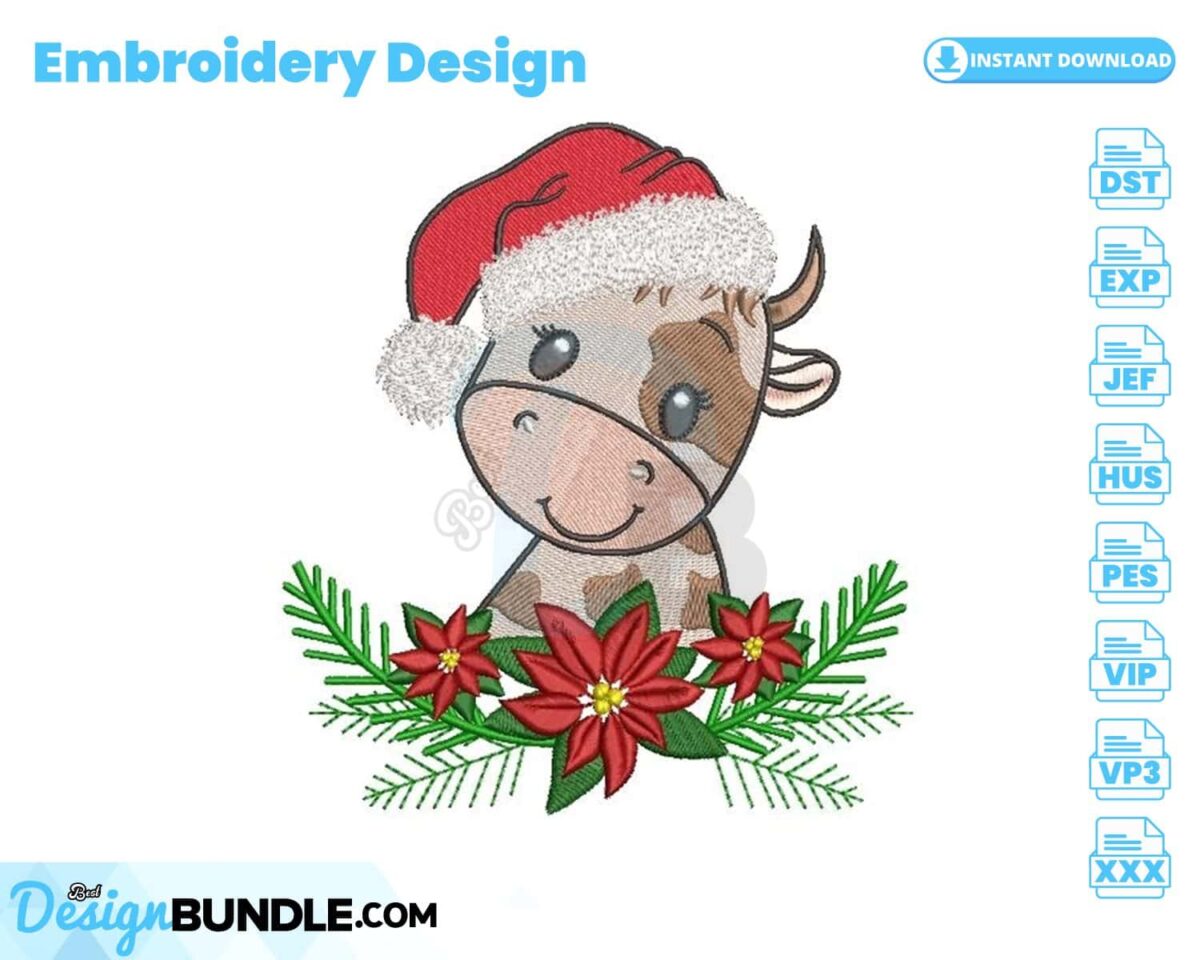 christmas-bull-embroidery-design