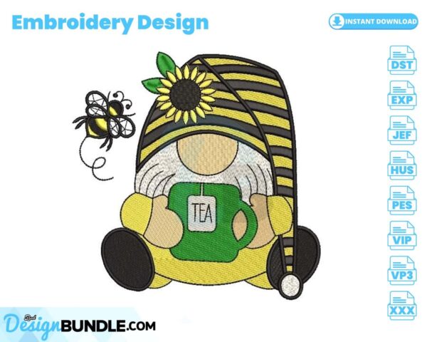 tea-gnome-embroidery-design