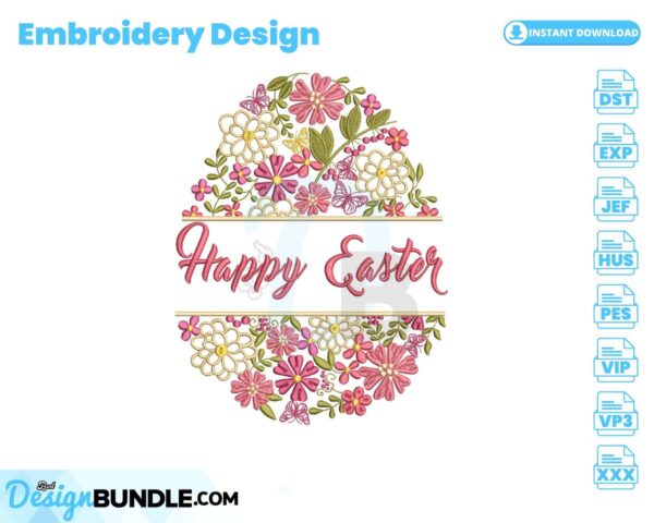 happy-easter-with-flower-and-butterfly-embroidery-design