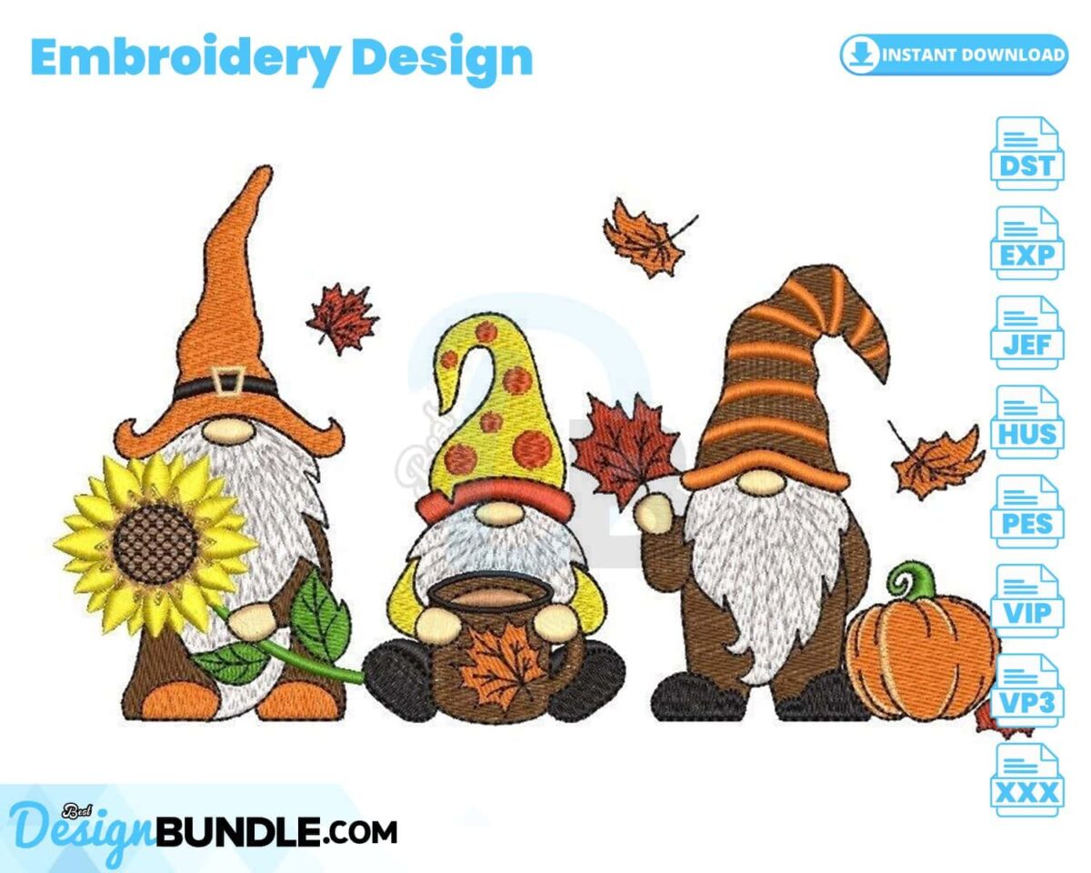 fall-gnomes-embroidery-design