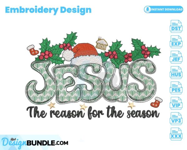 jesus-the-reason-for-the-season-embroidery-design