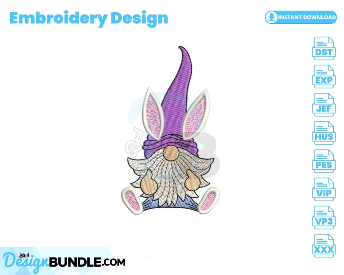 easter-gnome-embroidery-design