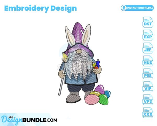 easter-gnome-embroidery-design