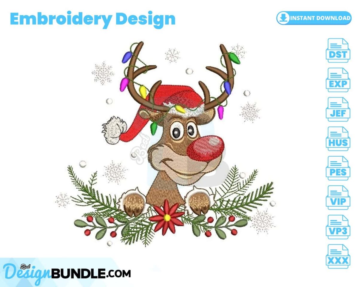 reindeer-christmas-embroidery-design