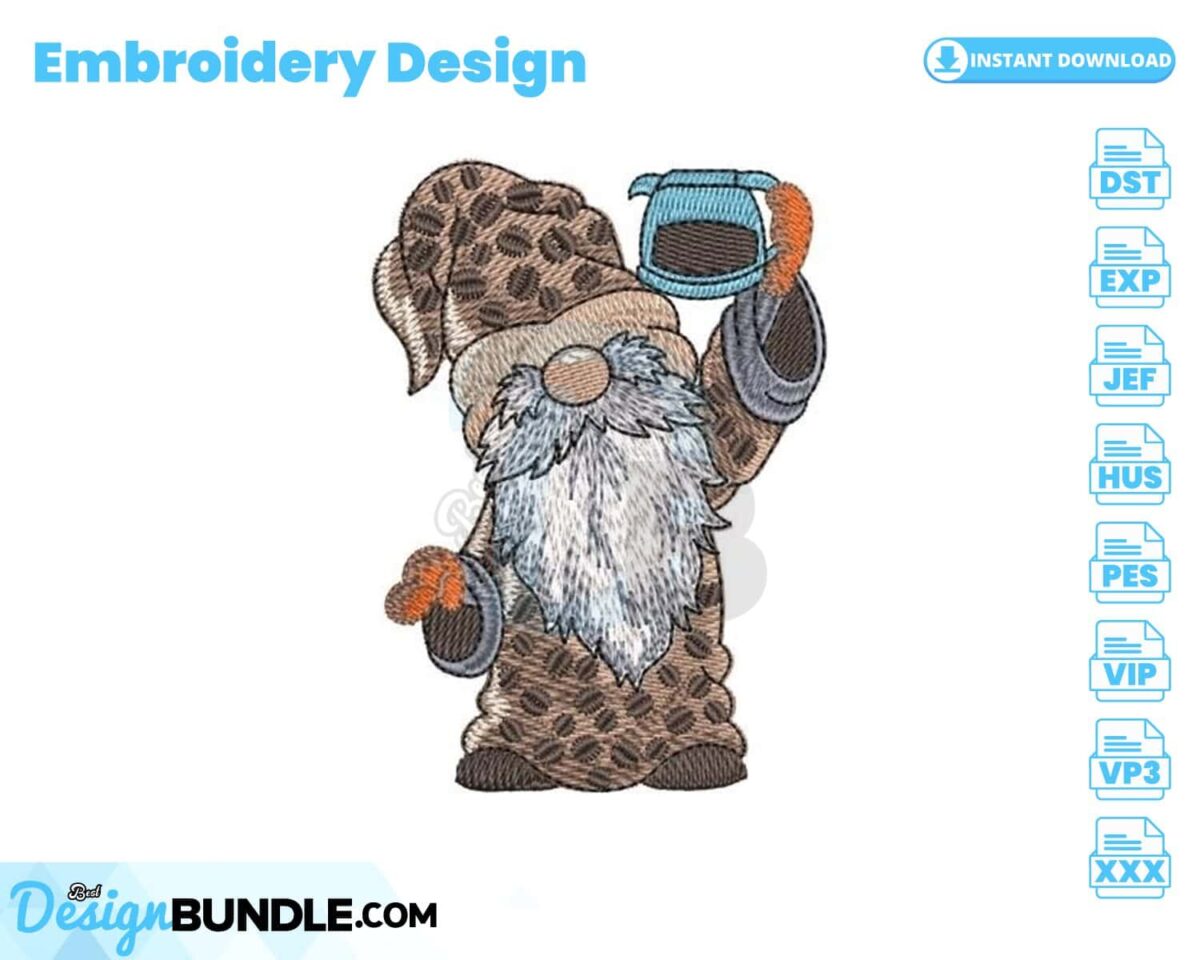 coffee-gnome-embroidery-design