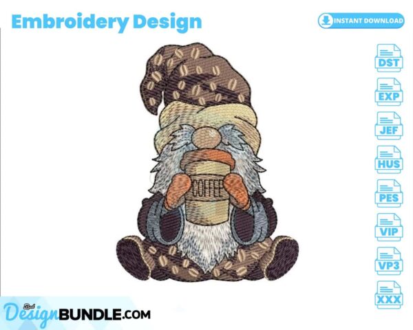coffee-gnome-embroidery-design
