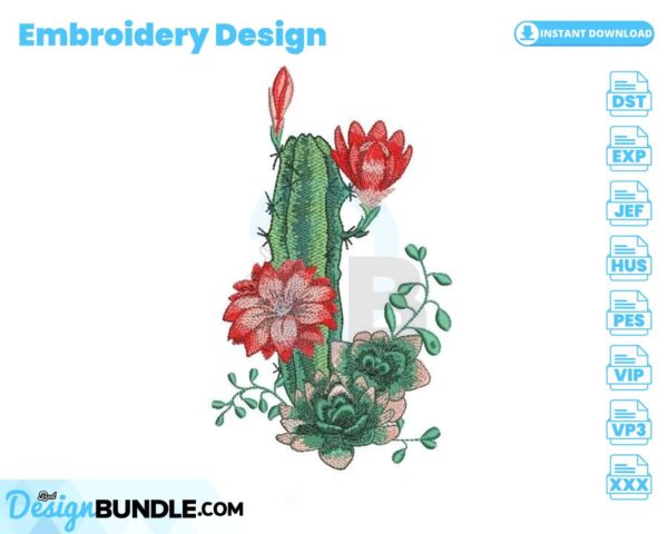 cactus-embroidery-design