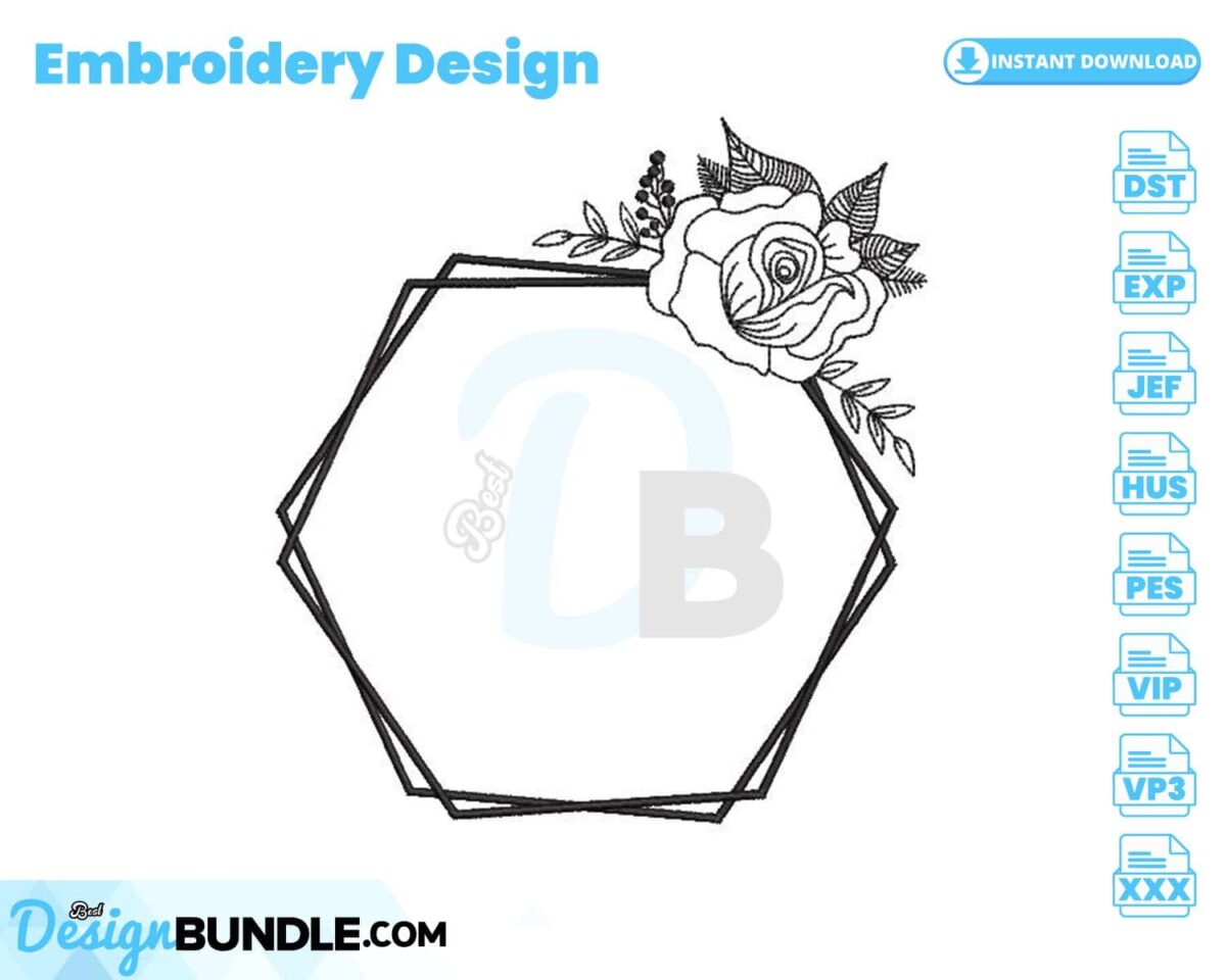 frame-with-flower-embroidery-design