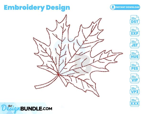 maple-leaf-embroidery-design