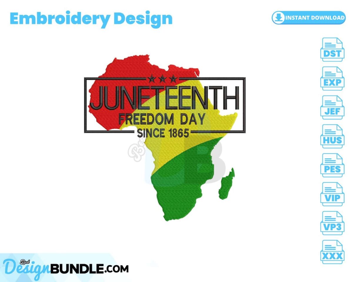 juneteenth-embroidery-design