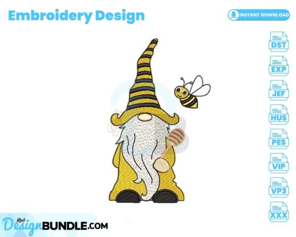 bee-kind-gnome-embroidery-design
