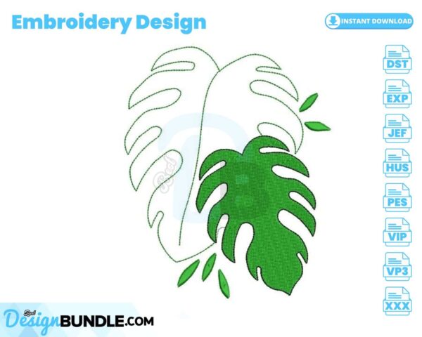 monstera-leaves-embroidery-design