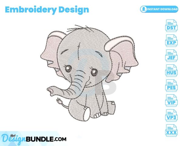 elephant-embroidery-design