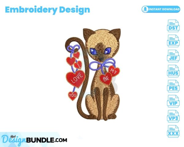 siamese-kitten-with-hearts-embroidery-design