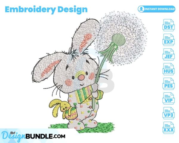 easter-bunny-with-dandelion-embroidery-design