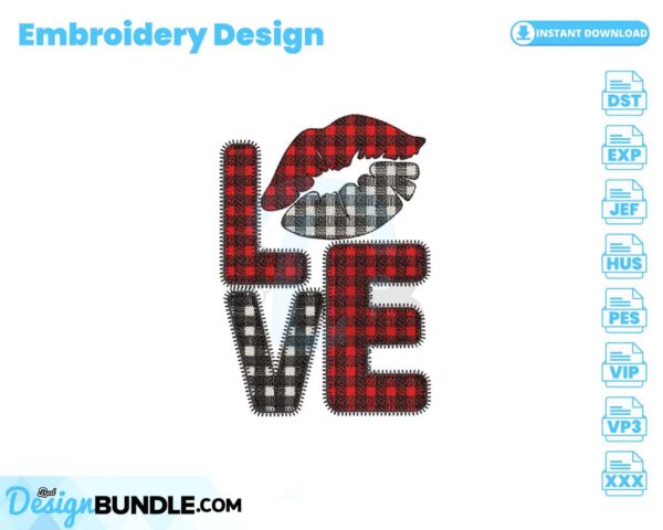 love-embroidery-design