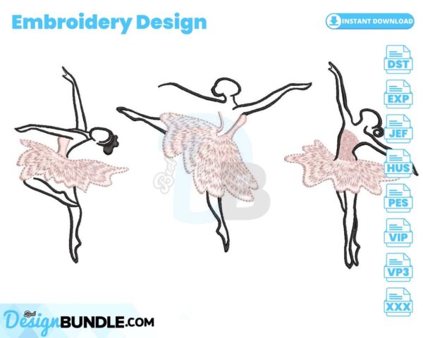 ballerinas-embroidery-design