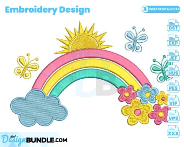 rainbow-with-flowers-embroidery-design