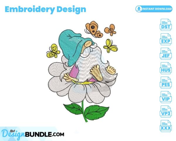 spring-gnome-embroidery-design