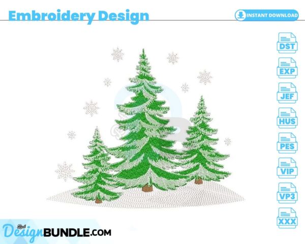 christmas-trees-embroidery-design