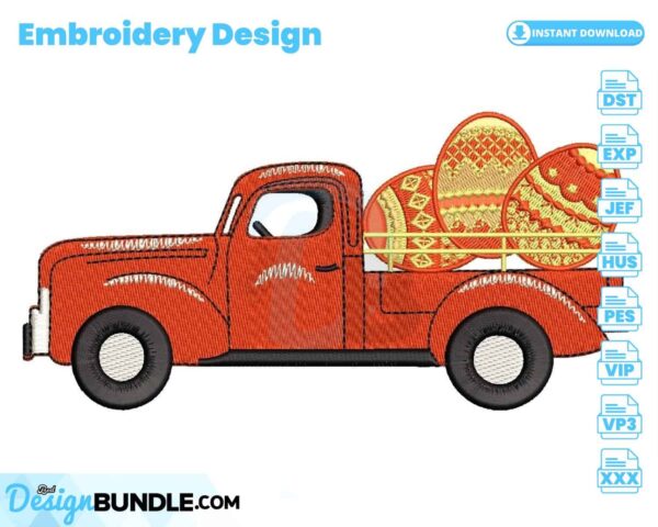 easter-truck-embroidery-design