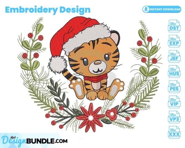 christmas-tiger-embroidery-design
