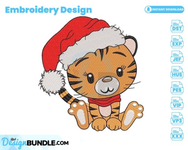 christmas-tiger-embroidery-design