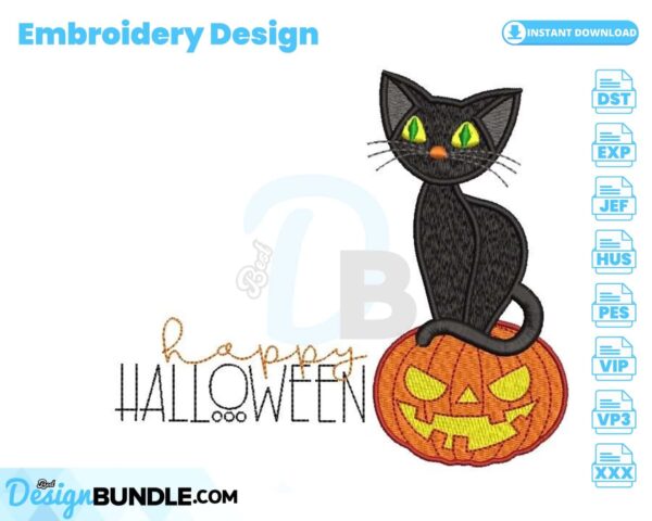 pumpkin-and-cat-embroidery-design