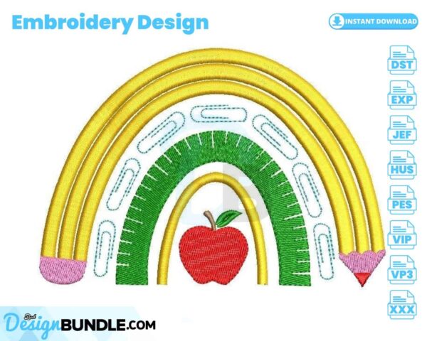 teachers-life-embroidery-design