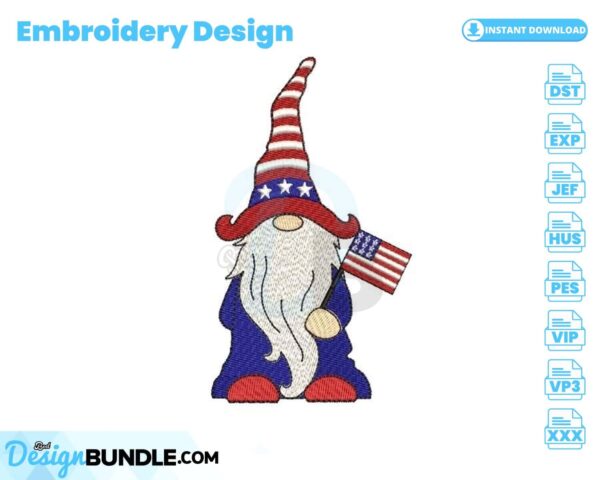 4th-of-july-gnome-patriotic-embroidery-design