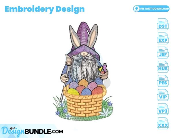 easter-gnome-embroidery-design