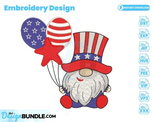 patriotic-american-gnome-embroidery-design