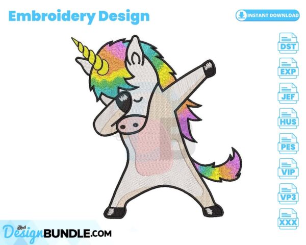 dabbing-unicorn-embroidery-design
