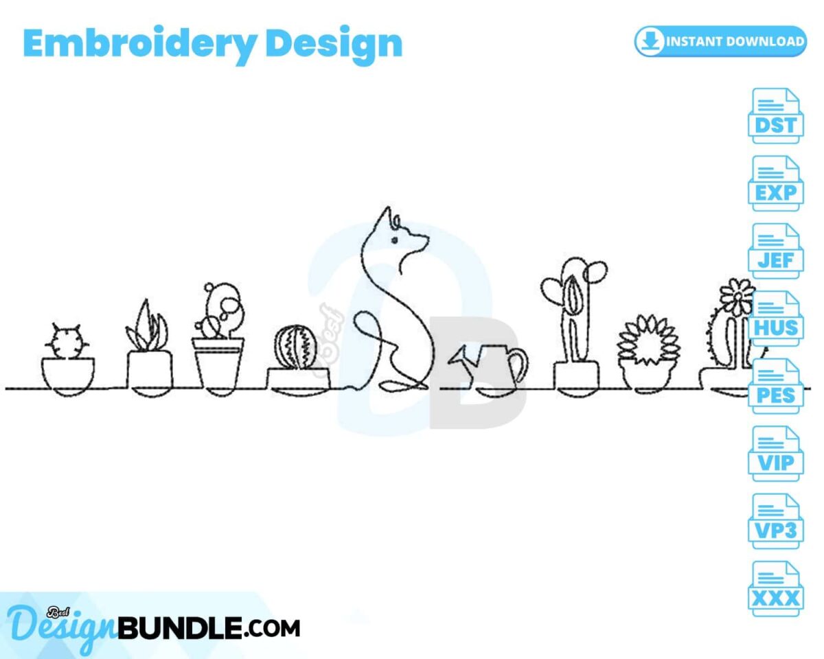 cactus-and-dog-embroidery-design