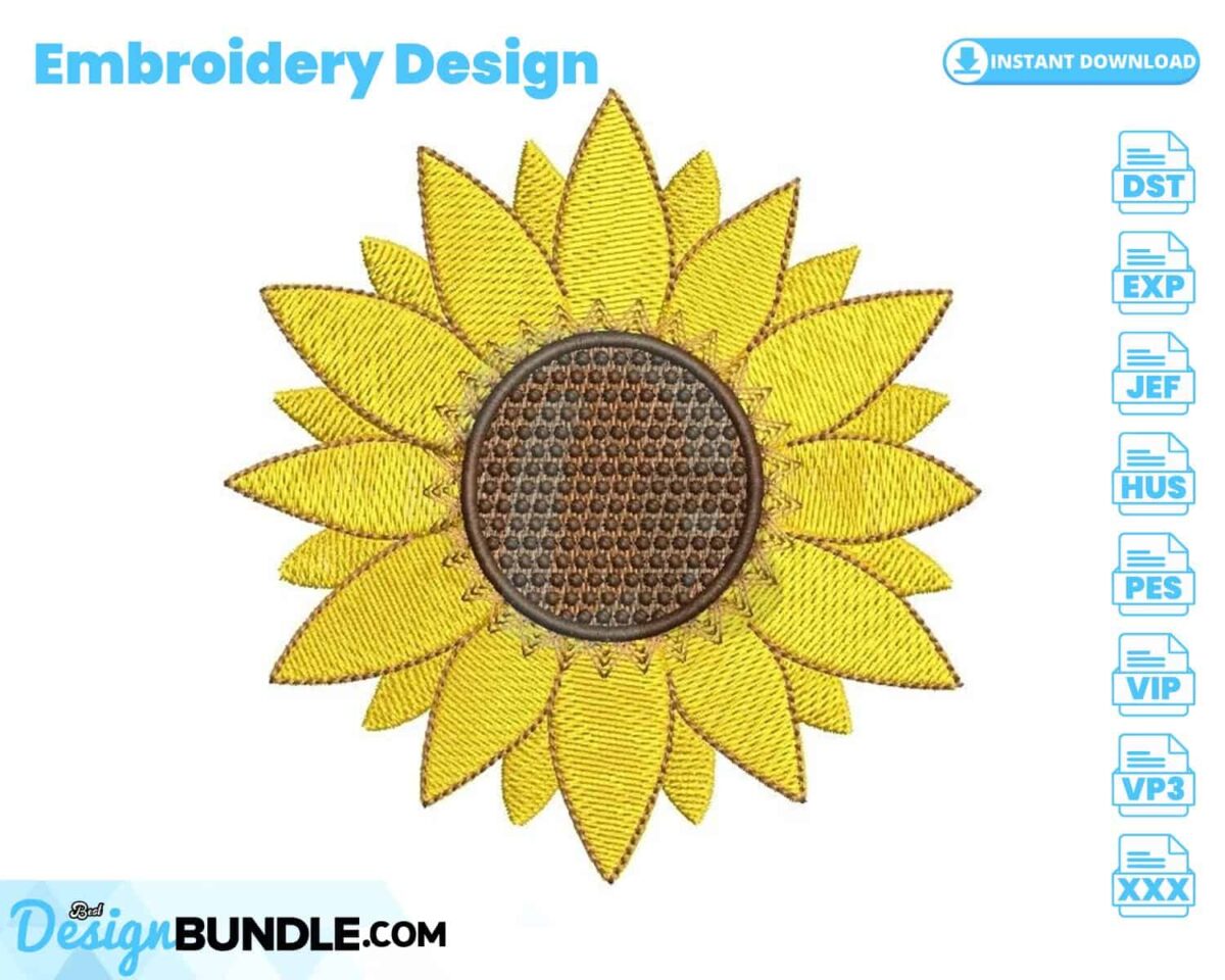 sunflower-embroidery-design