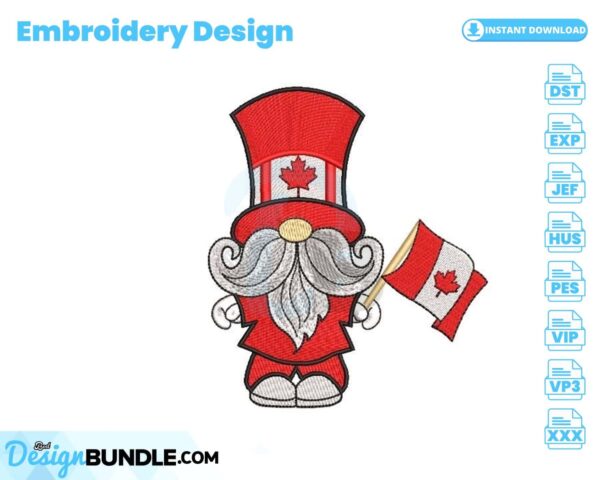 canadian-gnome-embroidery-design