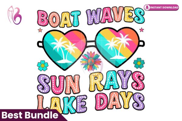 boat-waves-sun-rays-lake-days-png-summer