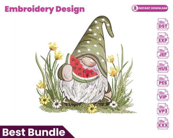 summer-gnome-embroidery-design