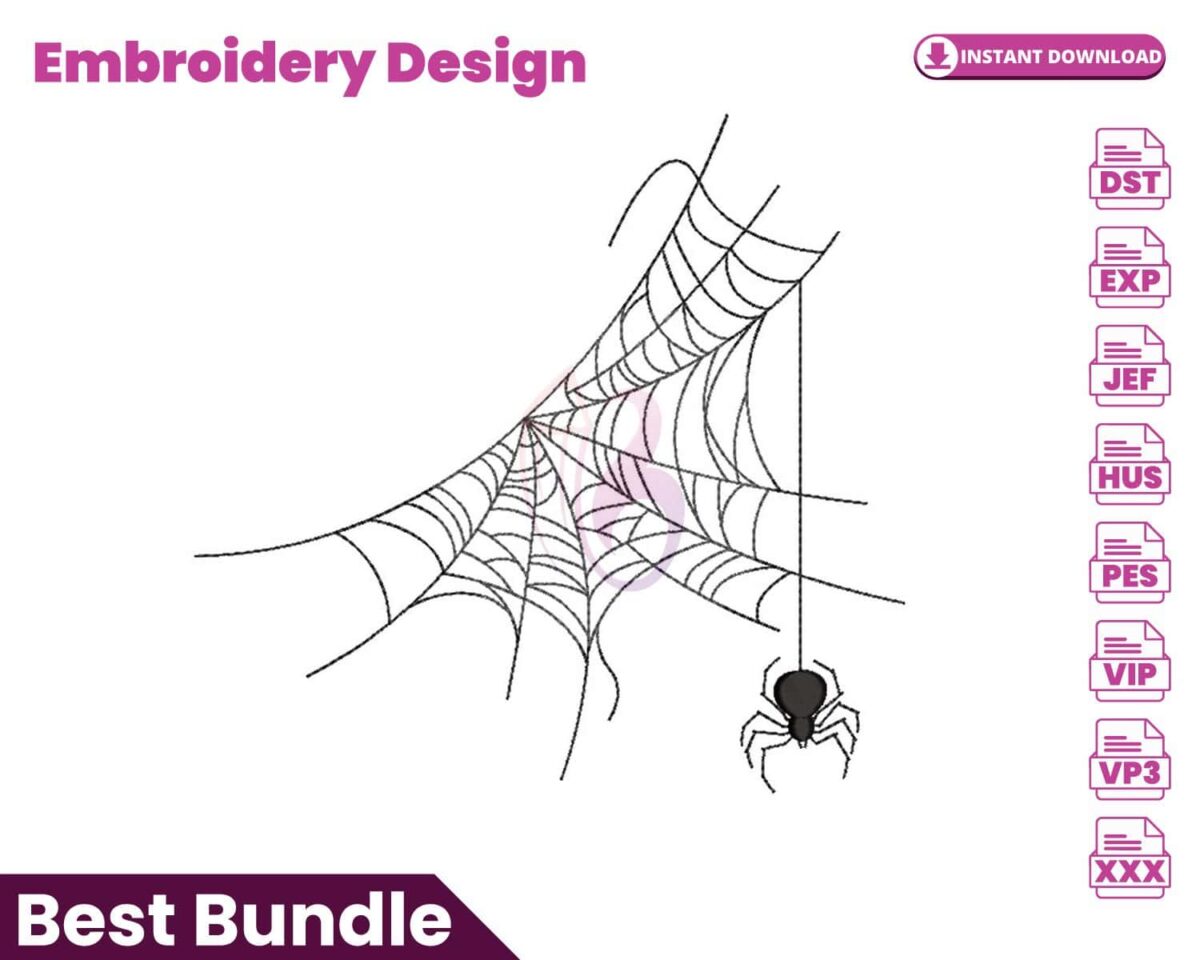 spider-web-embroidery-design
