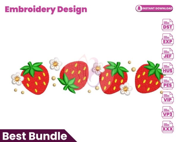 strawberries-embroidery-design