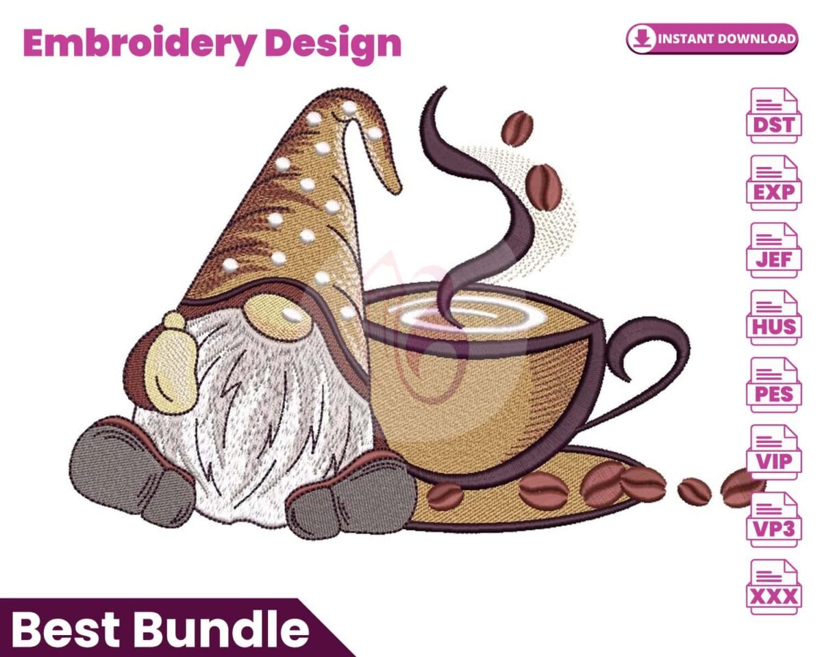 coffee-gnome-embroidery-design