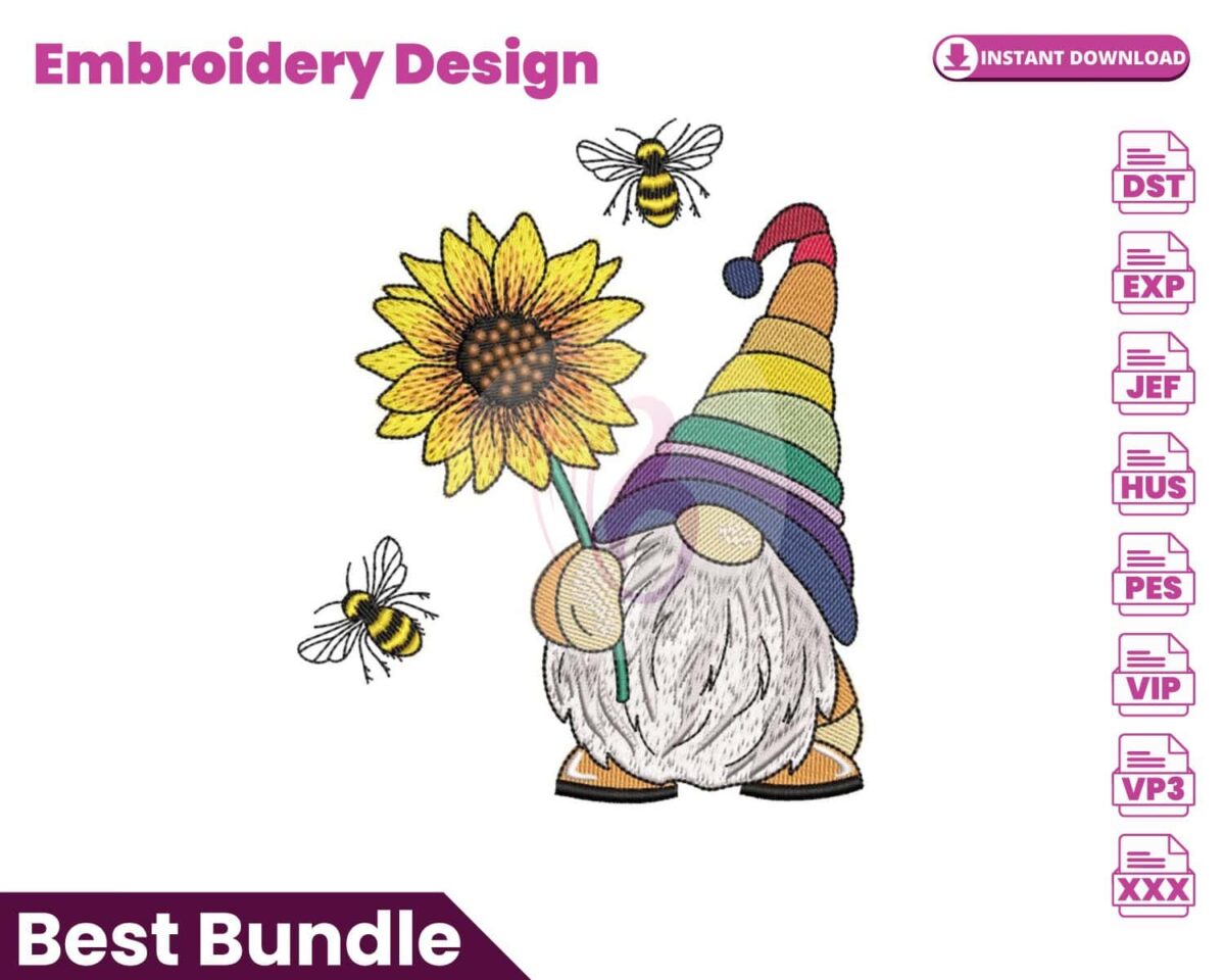 bee-rainbow-gnome-embroidery-design