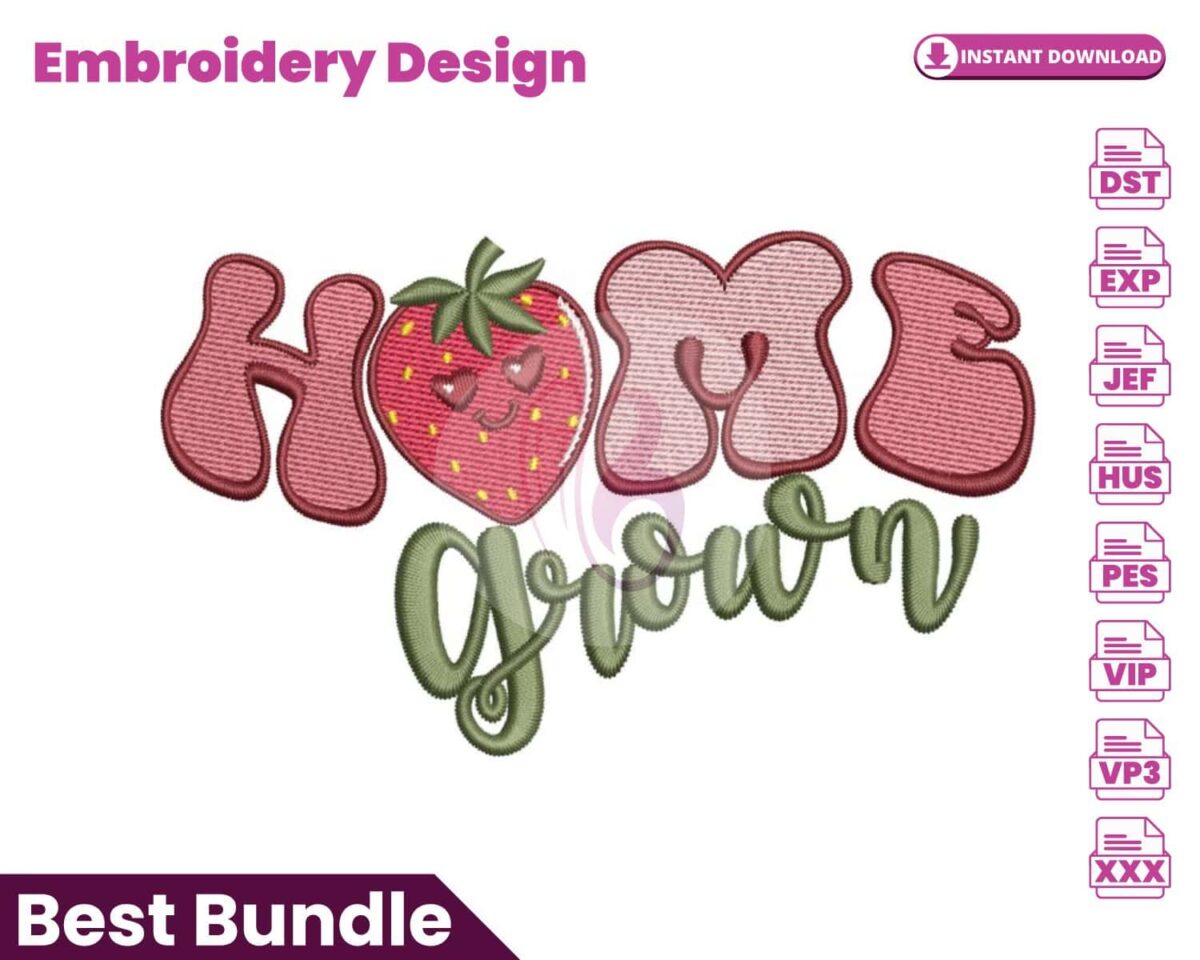 home-grown-strawberry-embroidery-design