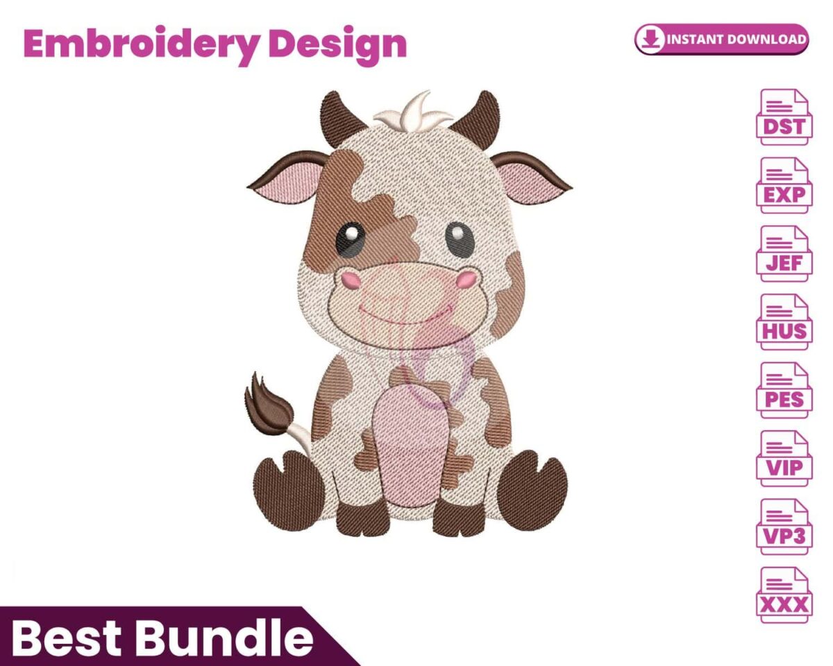 baby-cow-embroidery-design