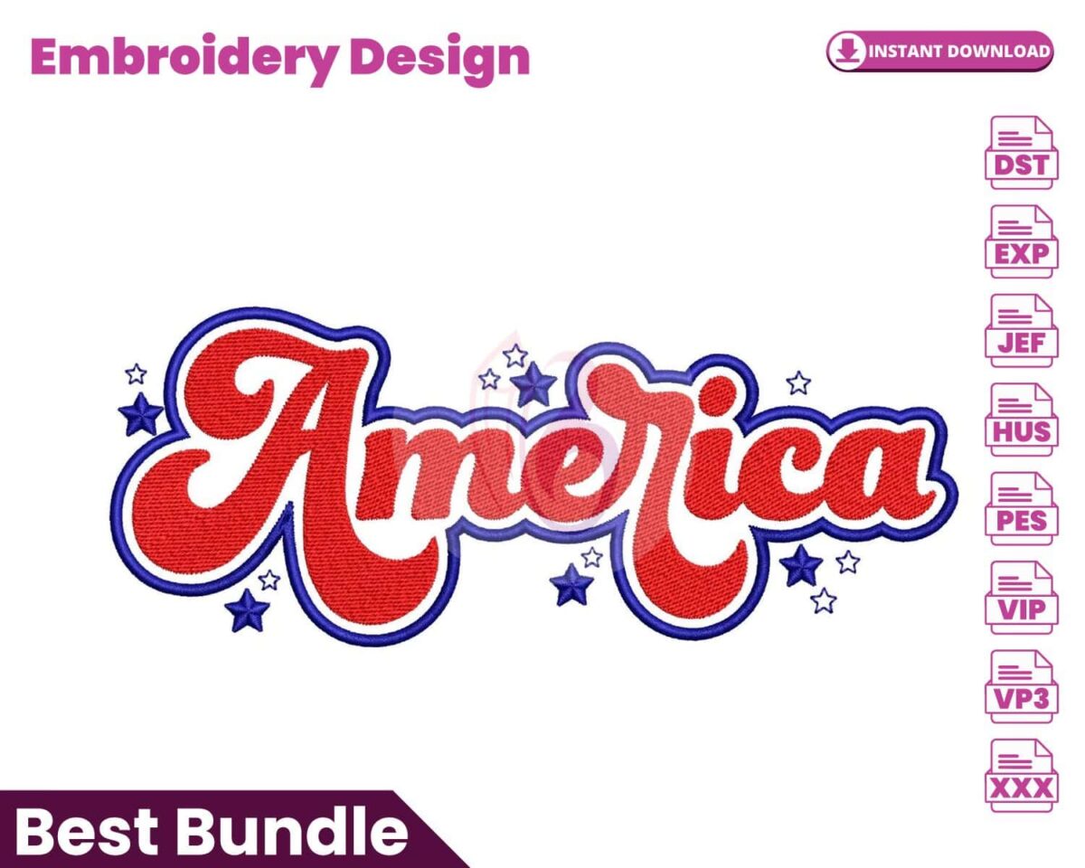 america-embroidery-design