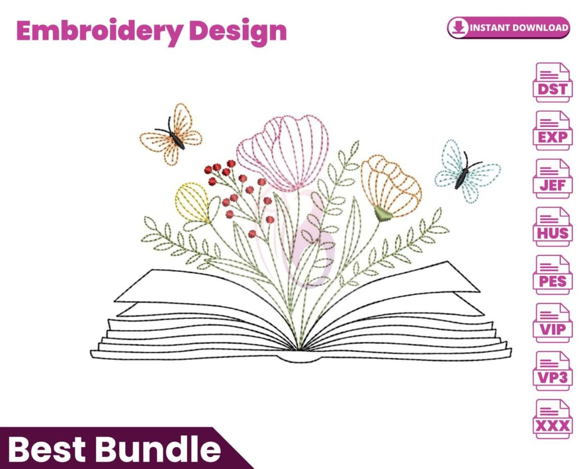 floral-book-embroidery-design