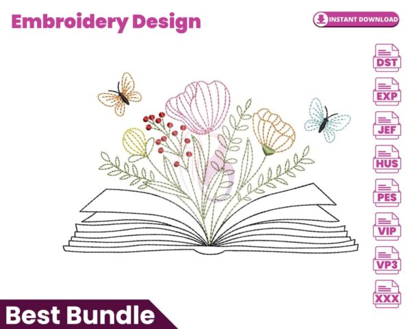 floral-book-embroidery-design