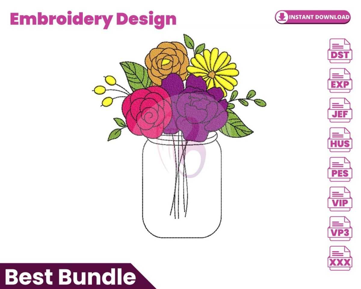 flowers-in-a-vase-embroidery-design