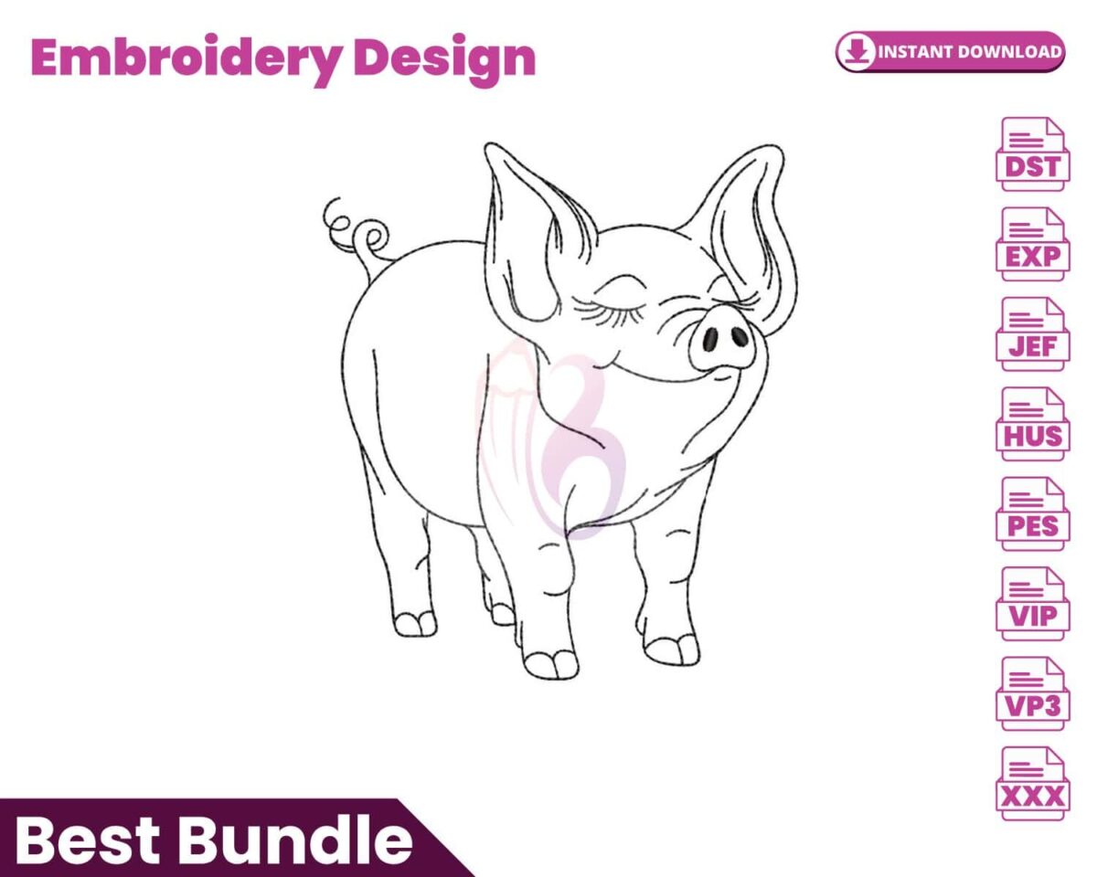 pig-embroidery-design